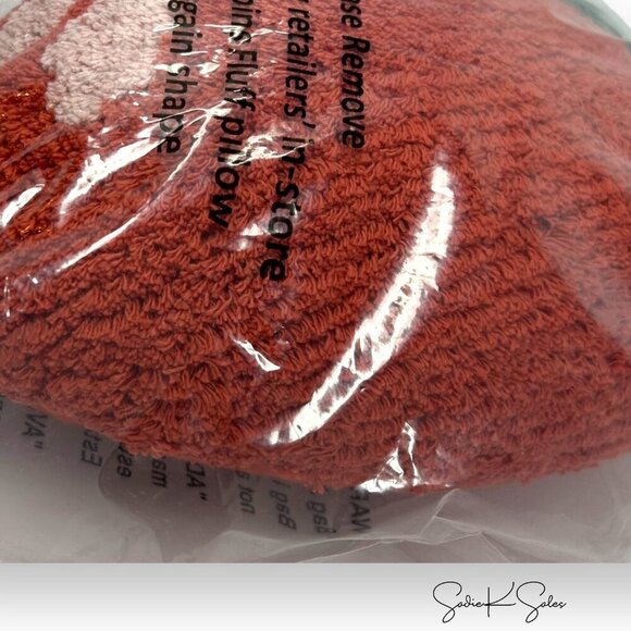 Target Room Essentials Strawberry Tufted Woven Heart Shaped Throw Pillow - Picture 10 of 11